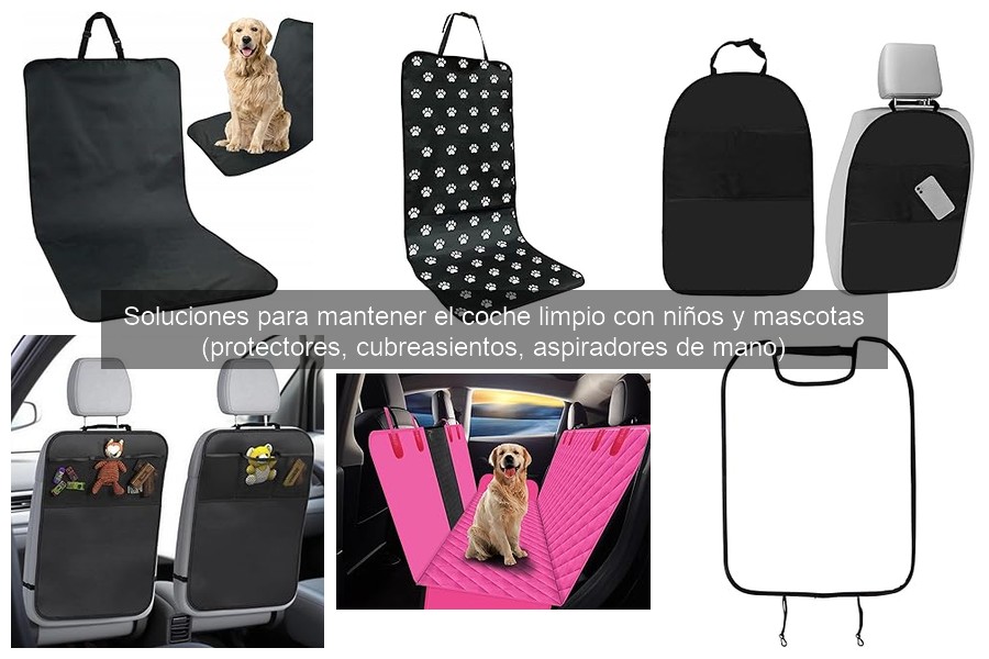 Consejos para mantener limpio el coche con niños y mascotas