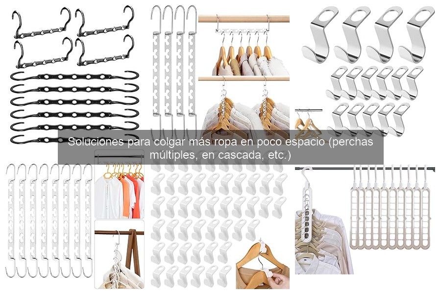 Consejos para organizar un armario pequeño con perchas múltiples