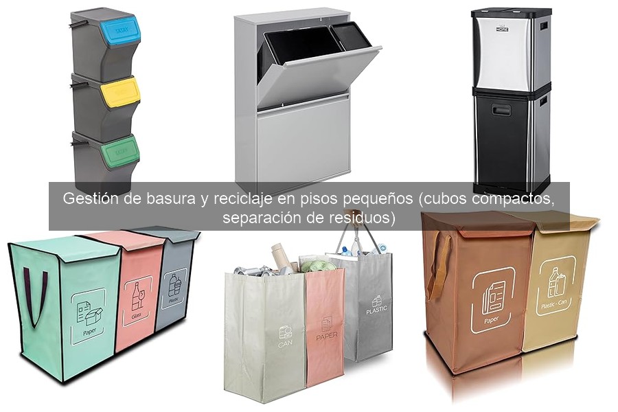 Cubos de basura para compostaje en apartamentos pequeños