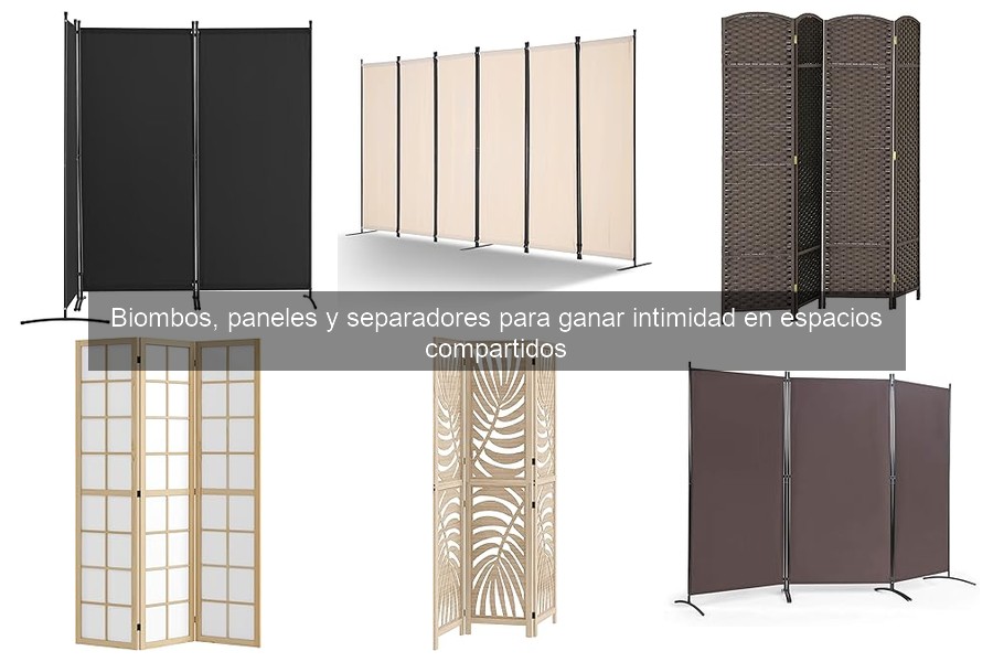 Descubre los tipos de biombos para espacios compartidos