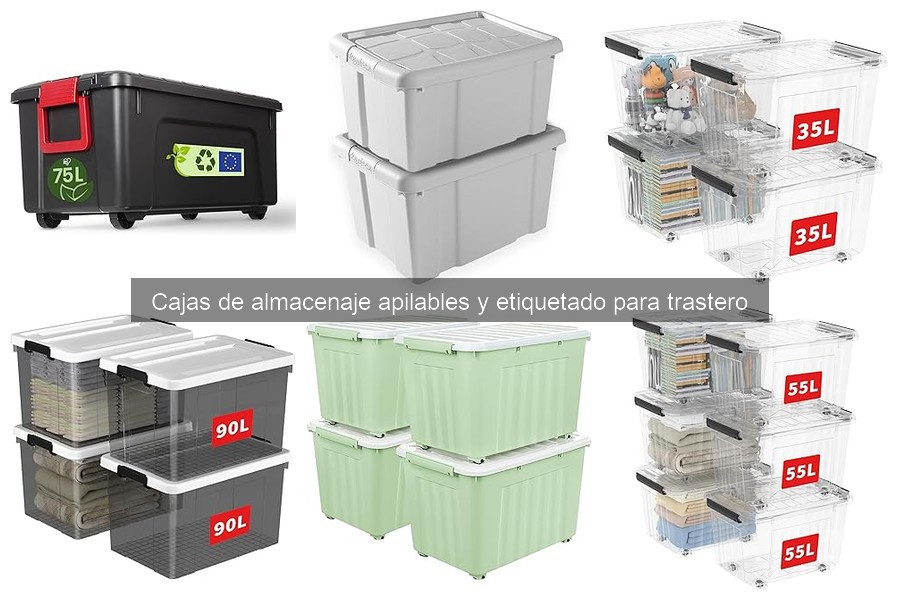 Dónde comprar cajas de almacenaje apilables al mejor precio