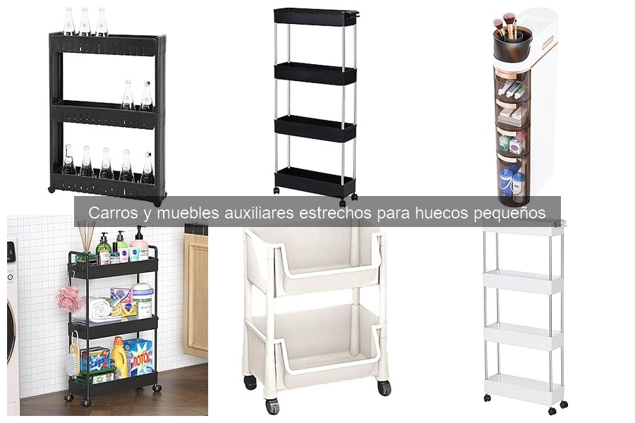 Dónde comprar carros auxiliares estrechos para espacios pequeños