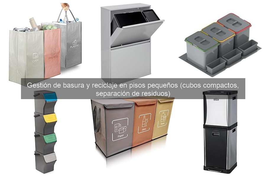 ** Dónde comprar cubos compactos de basura para pisos pequeños