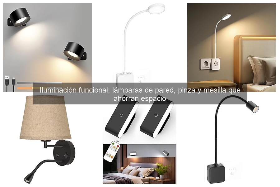 Dónde comprar lámparas de pared funcionales y ahorrar espacio