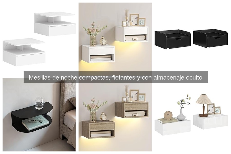 Dónde comprar mesillas de noche con almacenaje oculto