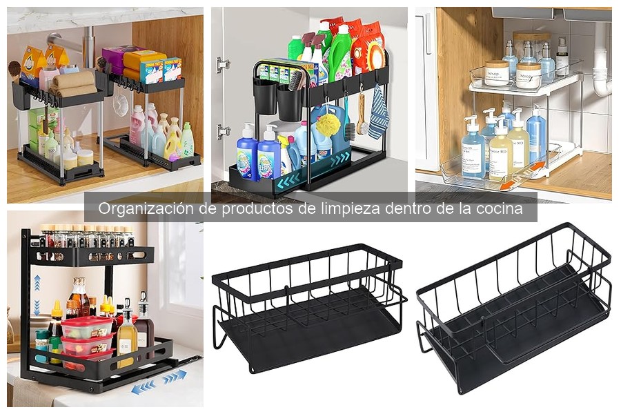 Dónde comprar organizadores de productos de limpieza para la cocina