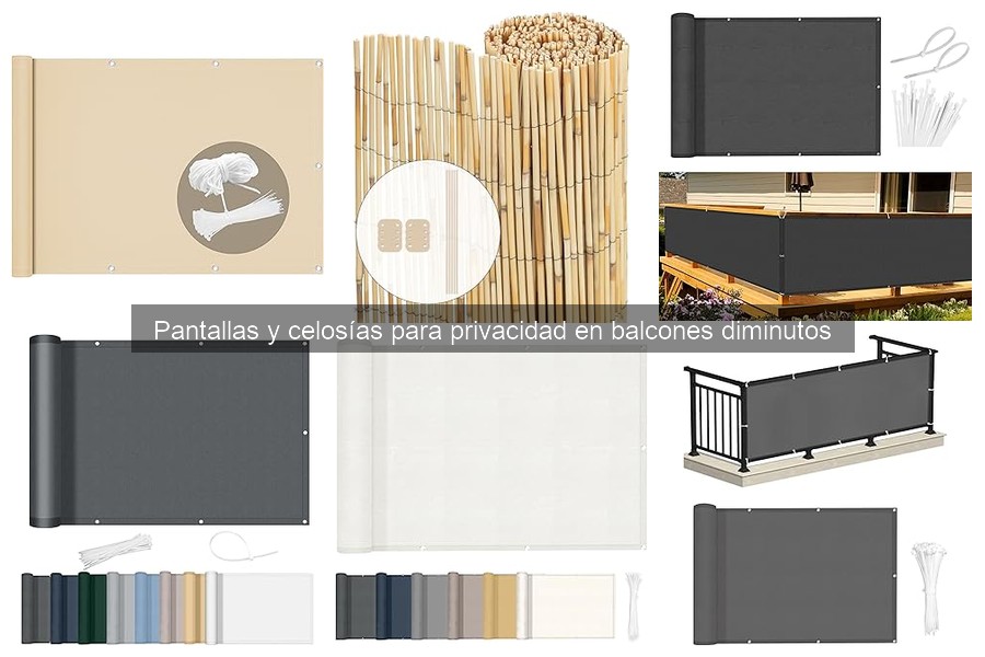 Dónde comprar pantallas y celosías para balcones diminutos