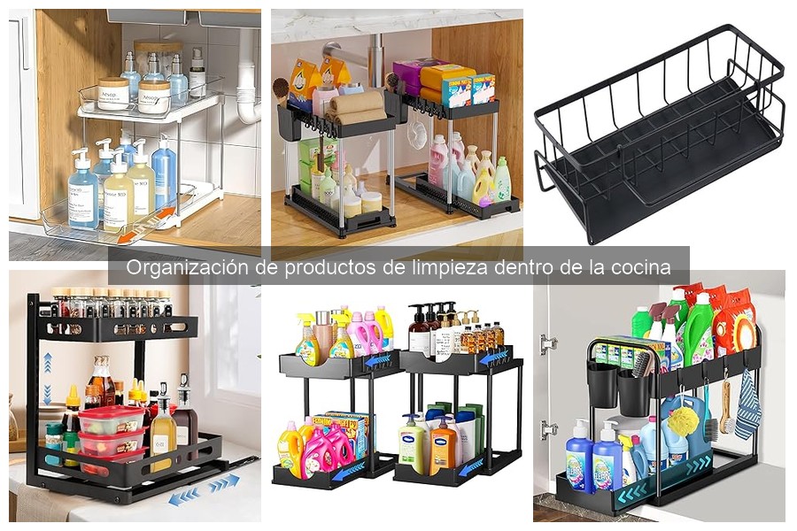Errores comunes al organizar productos de limpieza en la cocina