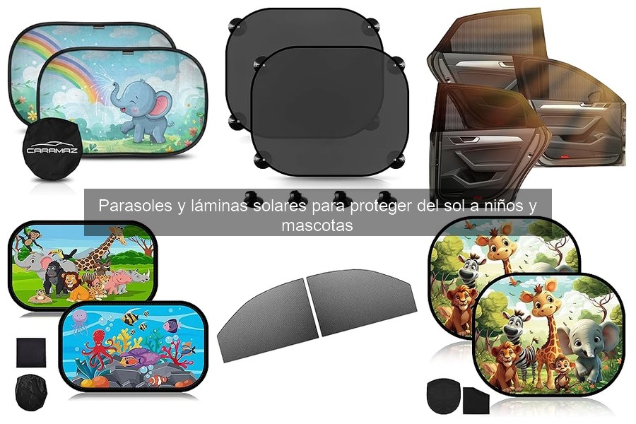 Errores comunes al usar parasoles y láminas solares para niños y mascotas
