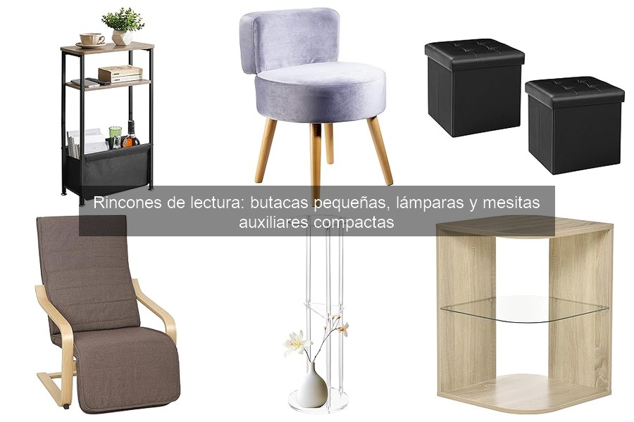 Estilos de mesitas auxiliares para rincones de lectura