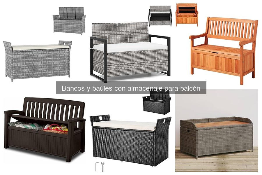 Guía de compra de bancos y baúles de almacenaje para balcón