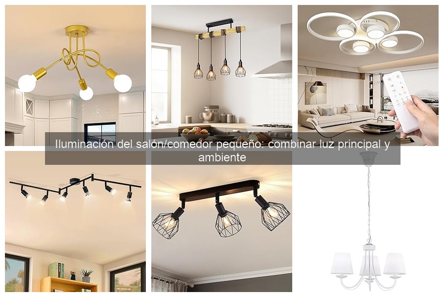 Guía de compra para iluminación del salón pequeño