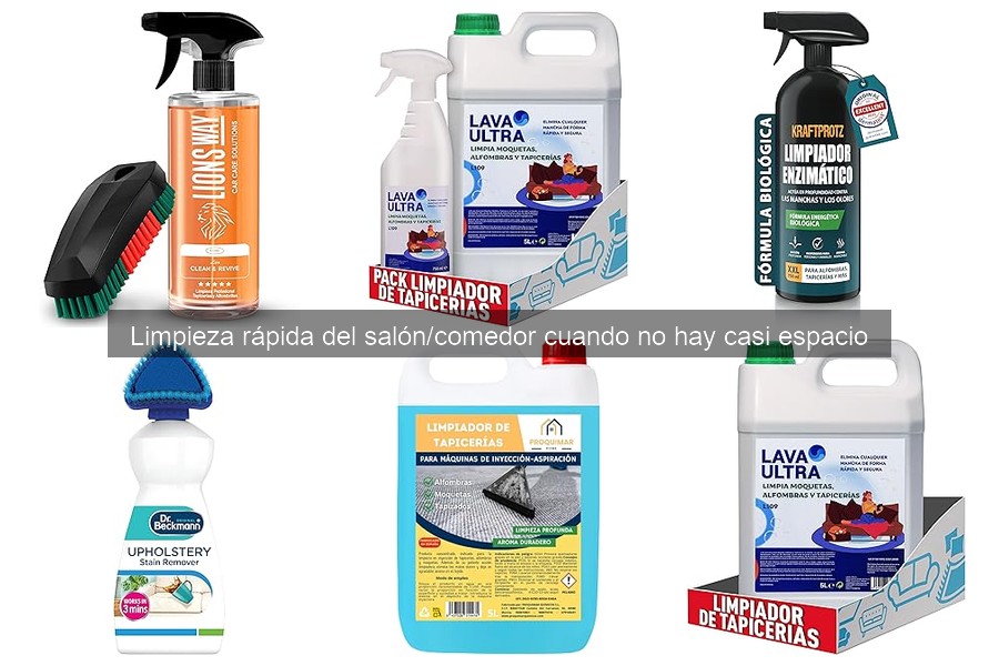 Guía de compra: productos de limpieza para salones pequeños
