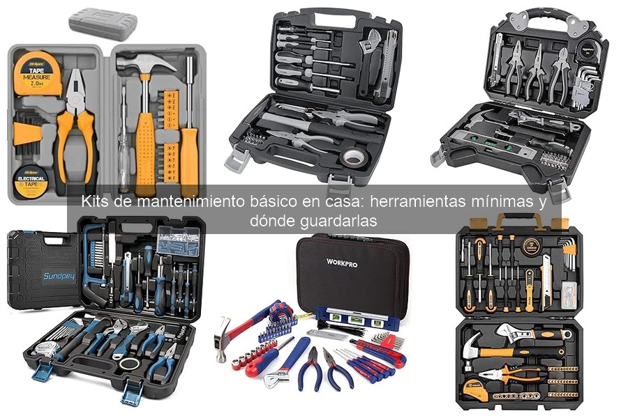Herramientas básicas en un kit de mantenimiento para el hogar