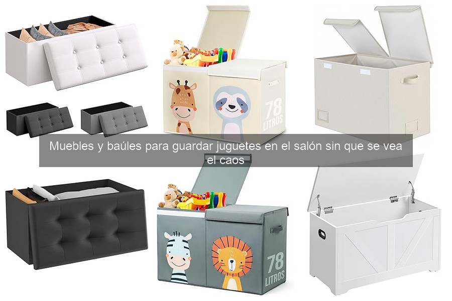 Ideas creativas para baúles de juguetes en tu salón