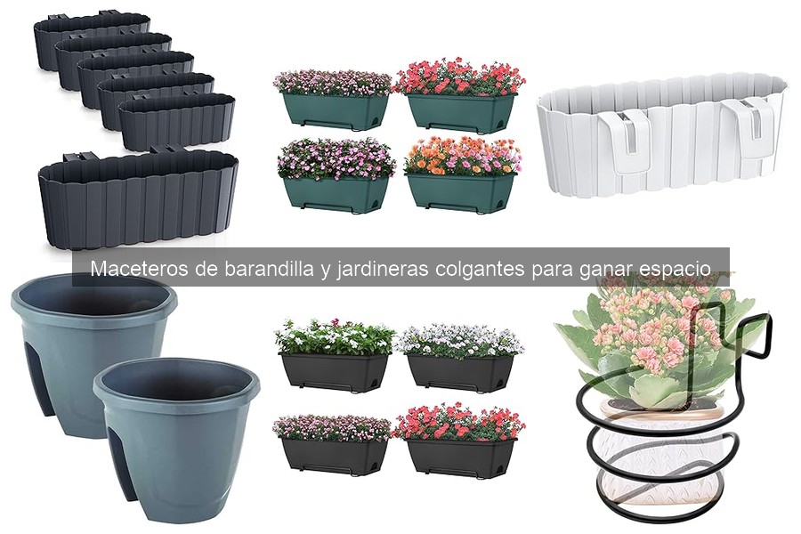 Ideas creativas para cultivar en maceteros de barandilla