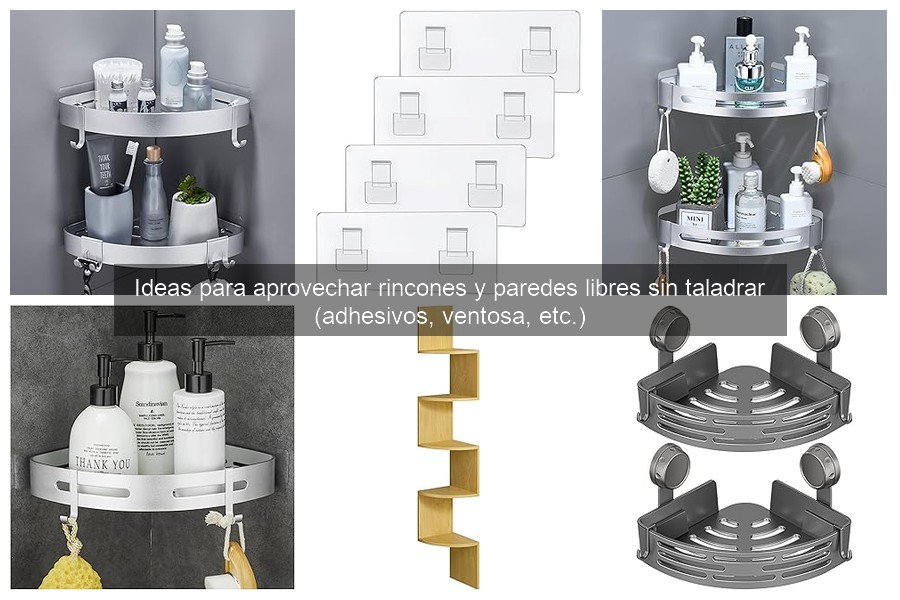 Ideas creativas para organizar sin taladrar en casa