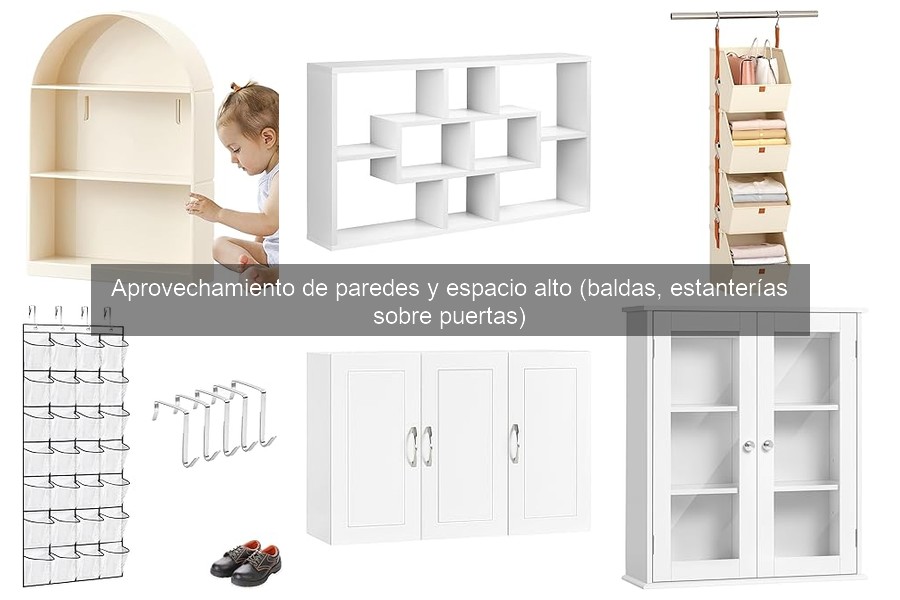 Ideas creativas para usar baldas en espacios pequeños