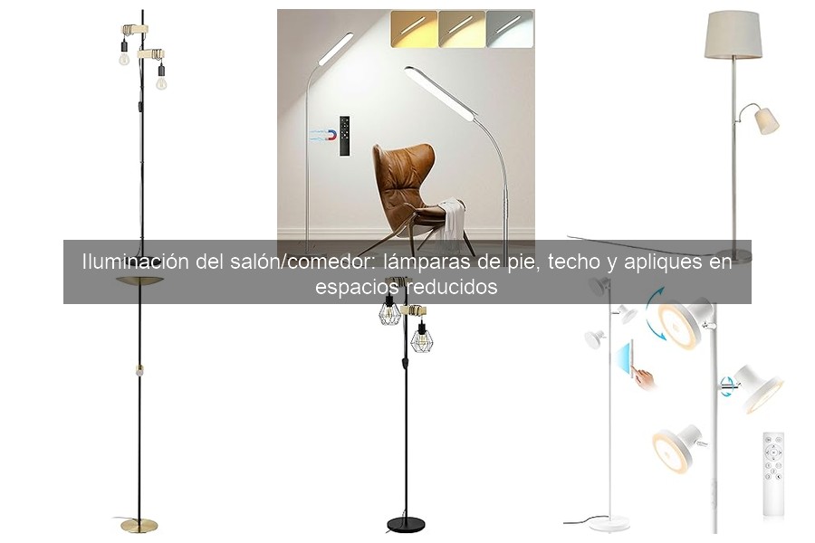 Ideas modernas de iluminación para salones pequeños