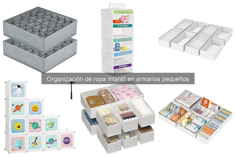 Ideas para organizar la ropa infantil en armarios pequeños