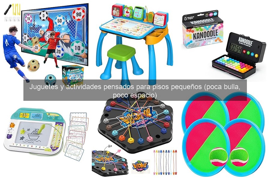 Juguetes educativos ideales para apartamentos pequeños
