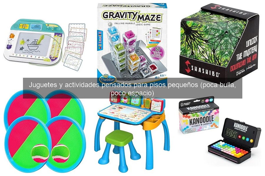 Juguetes multifuncionales para ahorrar espacio en pisos pequeños