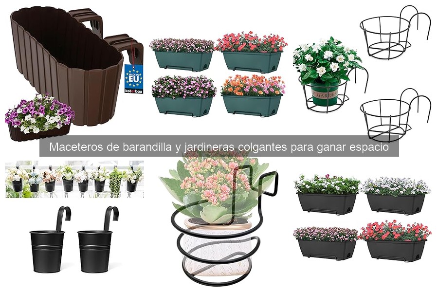 Maceteros de barandilla y jardineras colgantes: ¿Qué son?