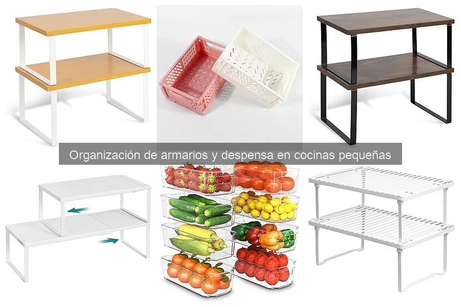 Mantén organizados los armarios de tu cocina pequeña