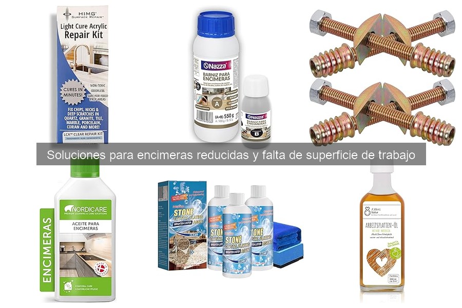 Mantén tus encimeras ordenadas en espacios reducidos
