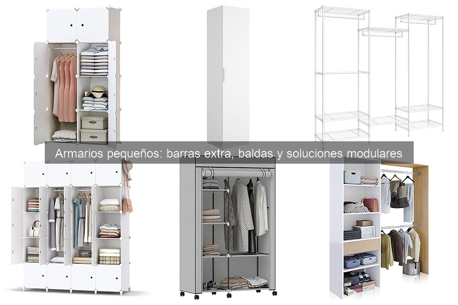 Mantenimiento de armarios pequeños: cuidado de las barras extra