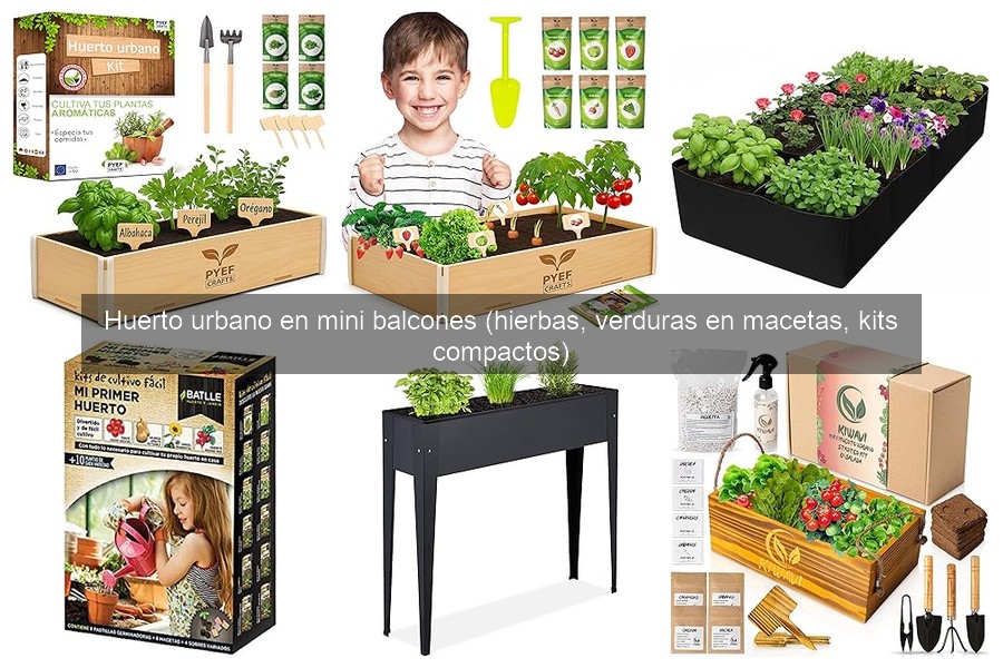 Mantenimiento estacional del huerto urbano en mini balcones