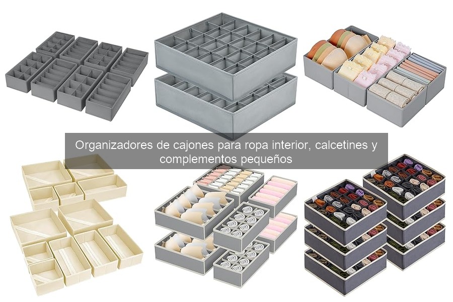 Mantenimiento y limpieza de organizadores de cajones para ropa