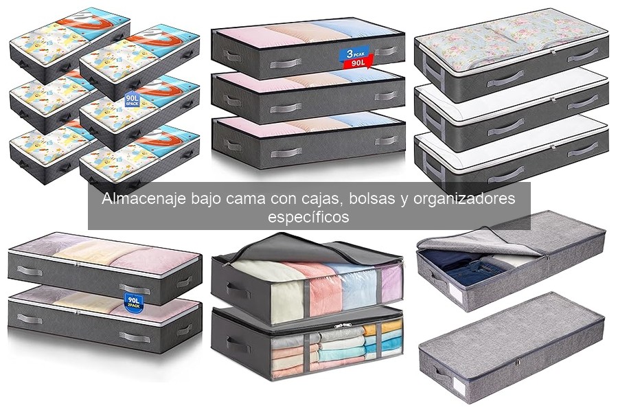 Maximiza el espacio bajo la cama con organizadores efectivos