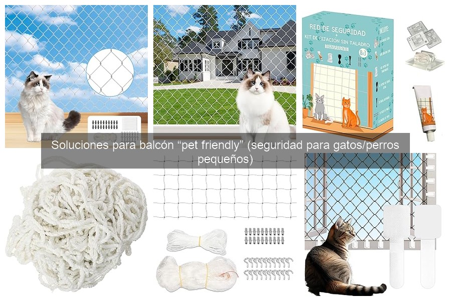Mejora tu balcón pequeño: seguridad para mascotas en 5 pasos