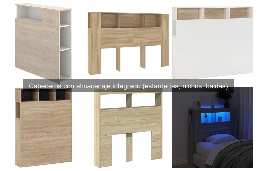 Mejores cabeceros con almacenaje para habitaciones pequeñas