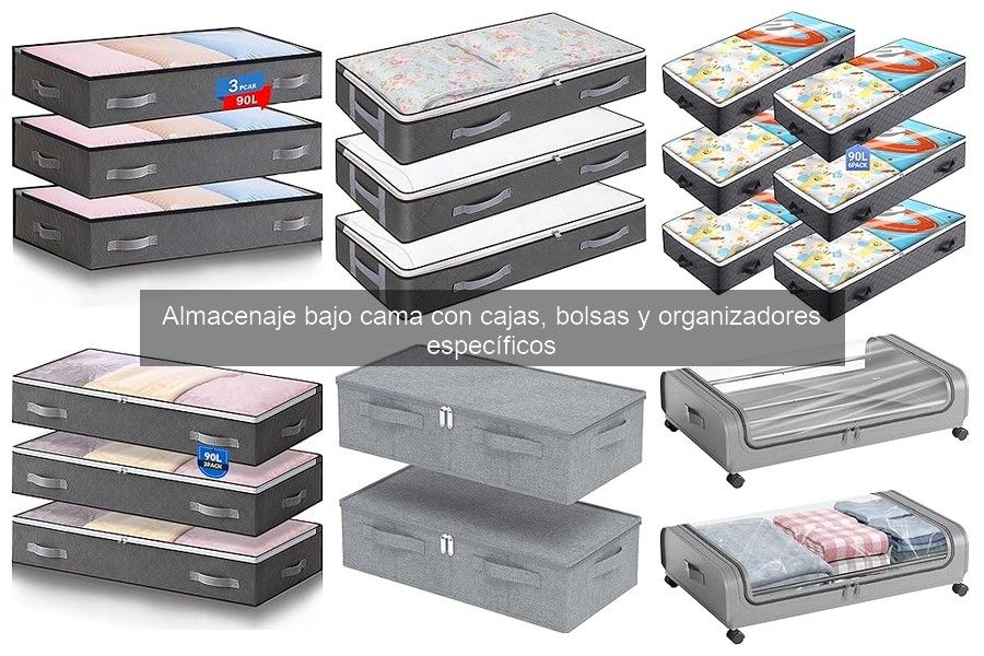 Mejores cajas de almacenaje bajo cama para apartamentos pequeños