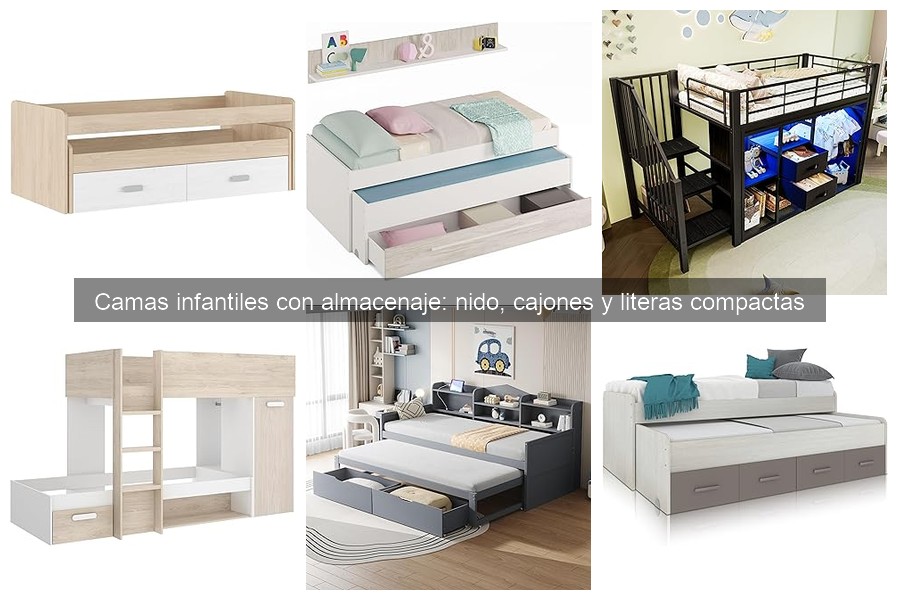 Mejores camas infantiles con almacenaje para habitaciones pequeñas