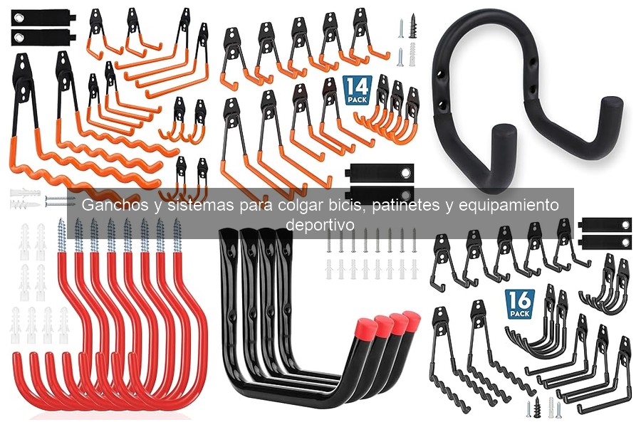 Mejores ganchos para colgar bicicletas en espacios pequeños