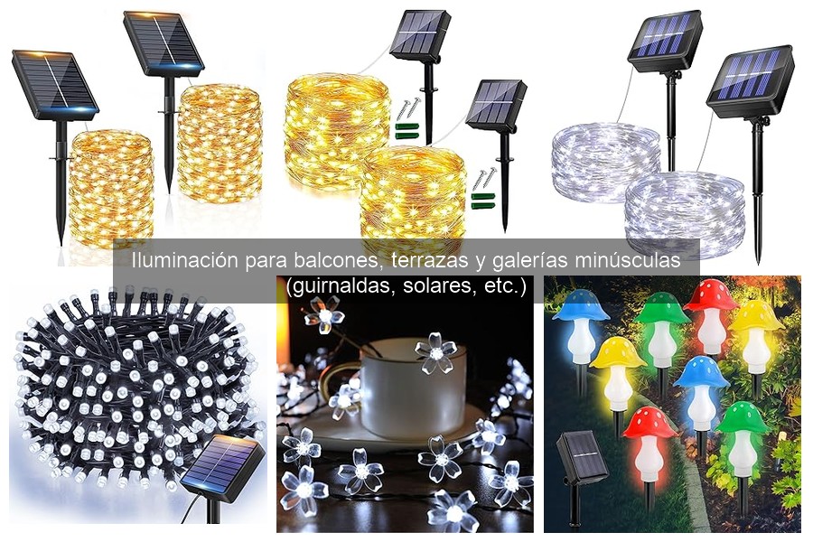 ** Mejores luces para balcones pequeños: opciones ideales