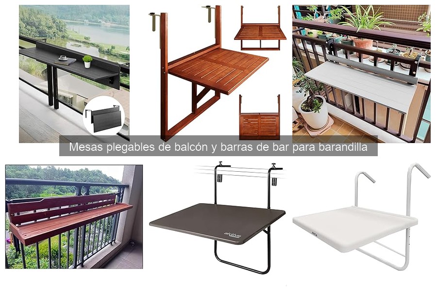 Mejores mesas plegables de balcón para espacios pequeños