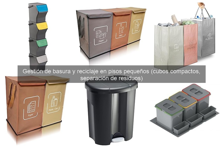 Mejores métodos para separar residuos en espacios pequeños