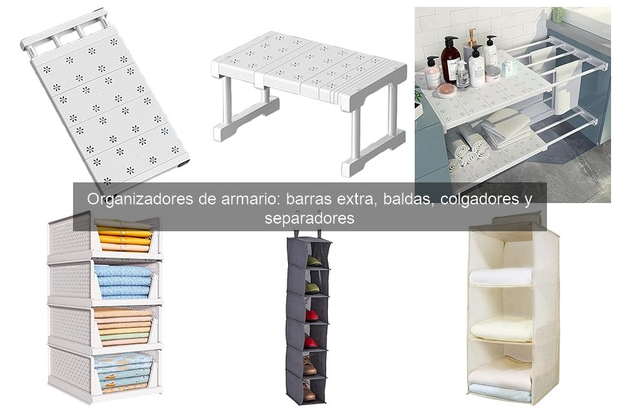 Mejores organizadores de armario para espacios pequeños
