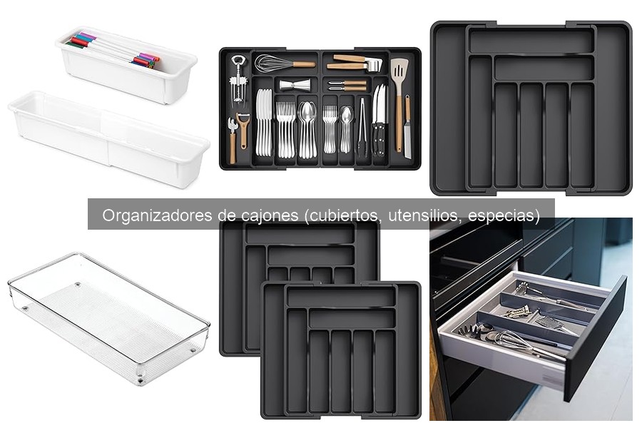 Mejores organizadores de cajones para utensilios de cocina
