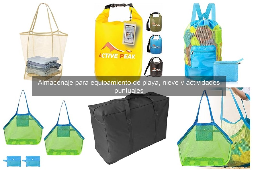 Mejores organizadores de equipamiento de playa para familias