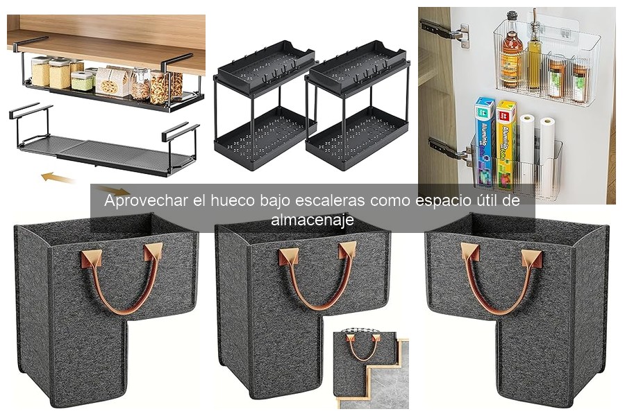 Mejores organizadores para aprovechar el hueco bajo escaleras