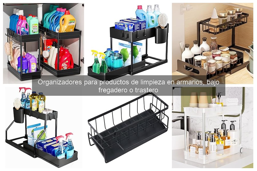 Mejores organizadores para armarios de limpieza en pisos pequeños