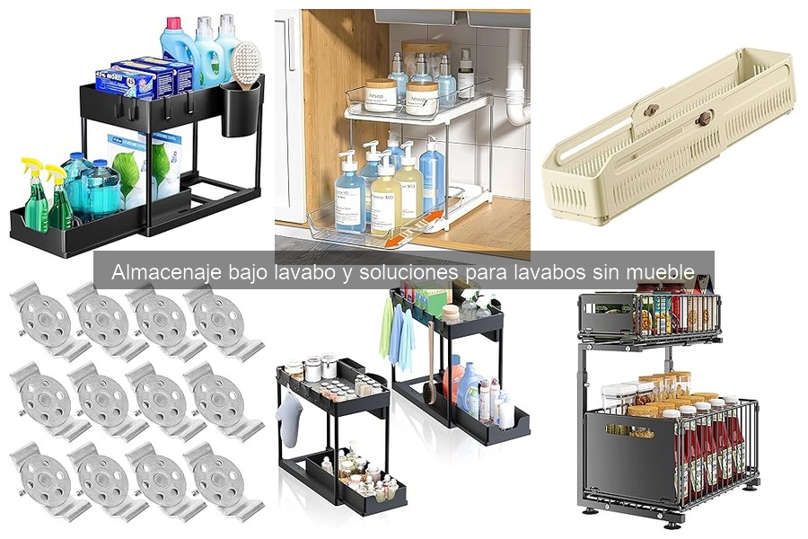 Mejores organizadores para espacios pequeños bajo lavabo