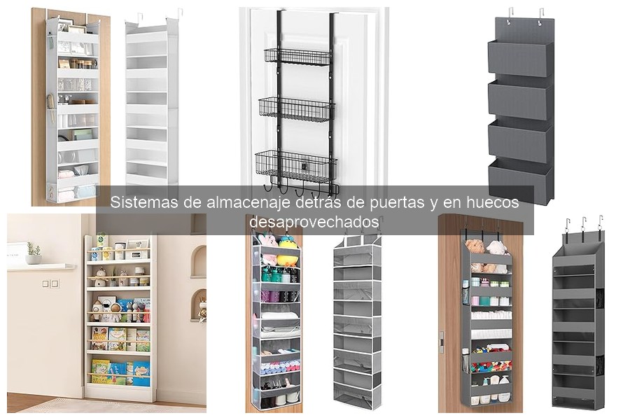 Mejores organizadores para espacios reducidos detrás de puertas
