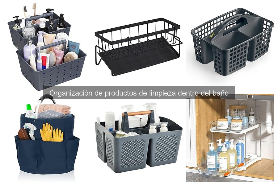 Mejores organizadores para productos de limpieza en el baño