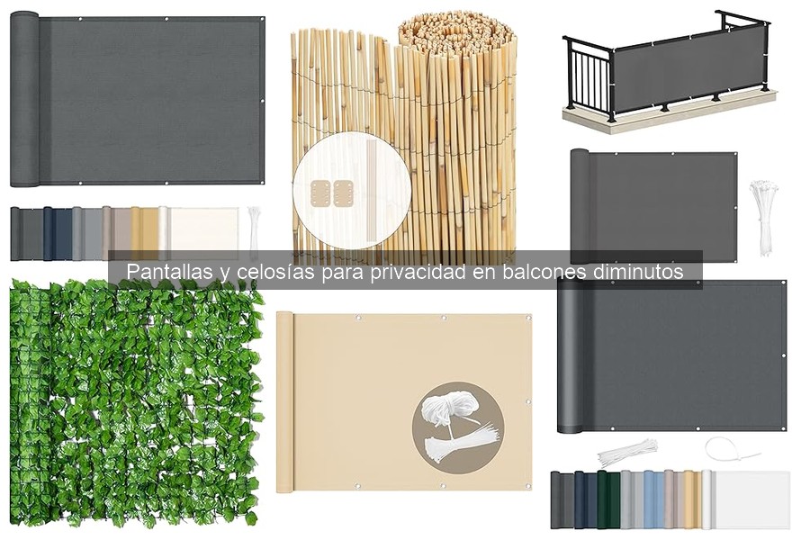 Mejores pantallas de privacidad para balcones pequeños